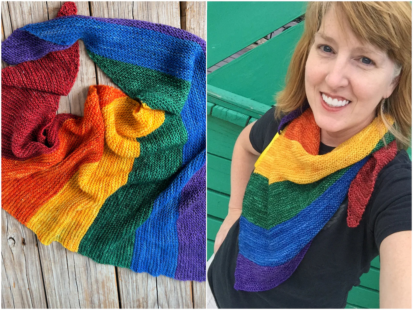 Glitter Rainbow Shawl Kit