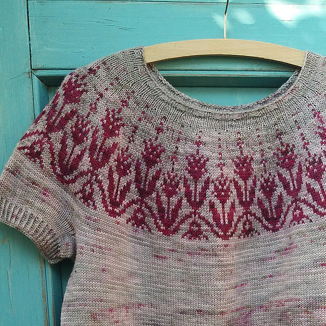 Knitting: Raglan Sweater with Colorwork