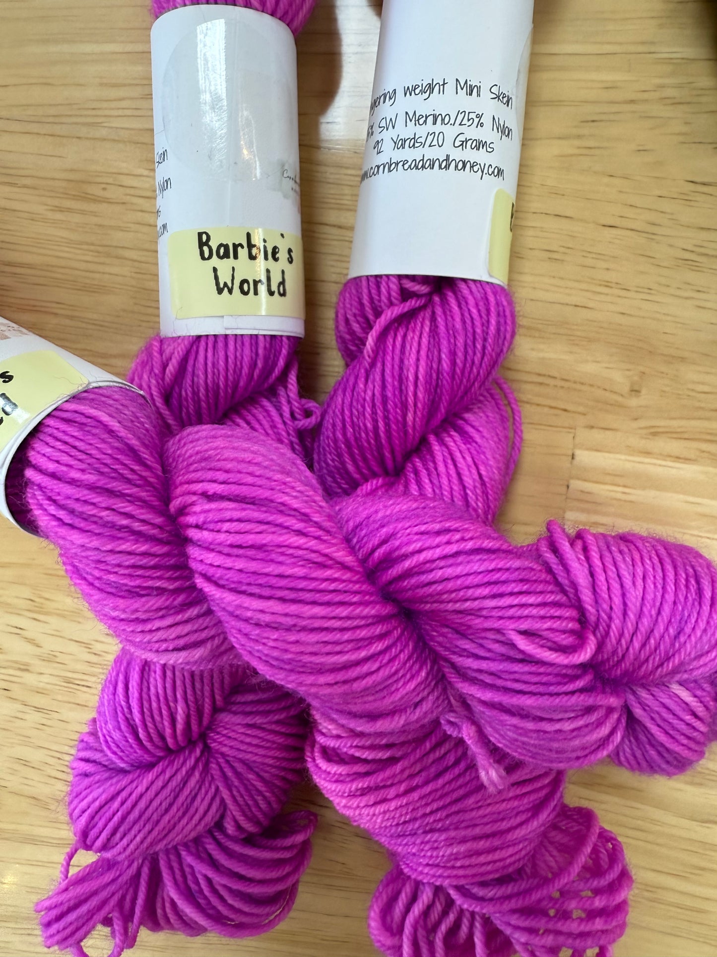 Cornbread and Honey Sock Weight Mini Skeins