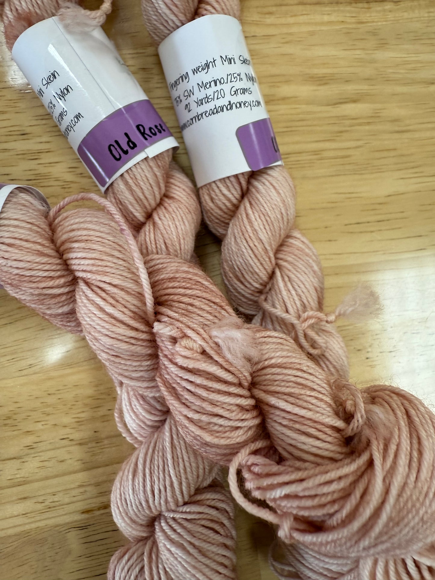 Cornbread and Honey Sock Weight Mini Skeins