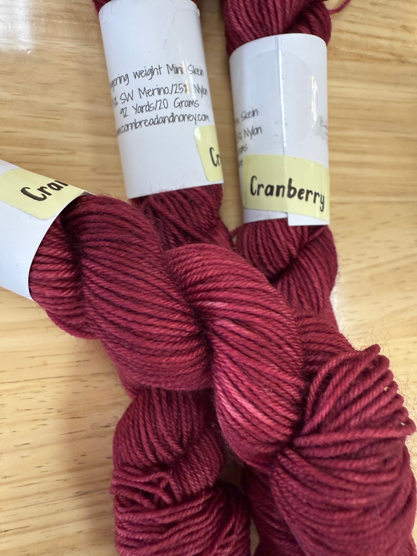 Cornbread and Honey Sock Weight Mini Skeins